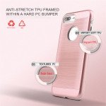 Wholesale iPhone 7 Plus Hard Armor Hybrid Case (Rose Gold)